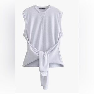 ZARA KNOT PLUSH SWEATER